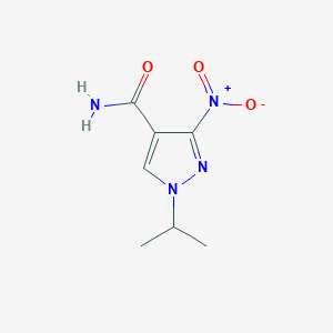 3-Nitro-1-(propan-2-yl)-1H-pyrazole-4-carboxamide