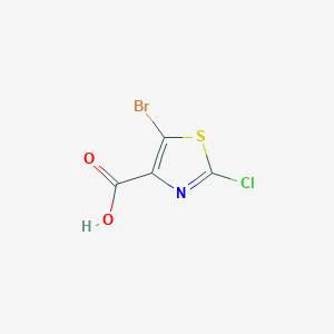 molecular formula C4HBrClNO2S B1287399 5-溴-2-氯噻唑-4-羧酸 CAS No. 103878-60-0