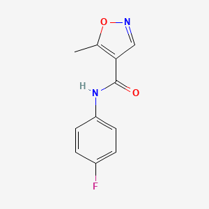 4-Isoxazolecarboxamide, N-(4-fluorophenyl)-5-methyl-