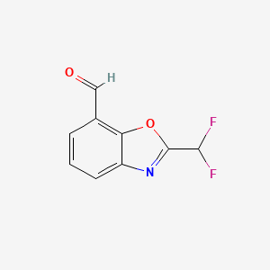 2-(Difluoromethyl)benzo[d]oxazole-7-carboxaldehyde