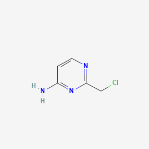 molecular formula C5H6ClN3 B1287403 2-(Chloromethyl)pyrimidin-4-amine CAS No. 79651-35-7
