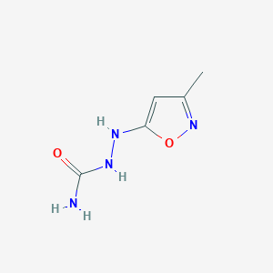 molecular formula C5H8N4O2 B12874035 2-(3-Methylisoxazol-5-yl)hydrazinecarboxamide 