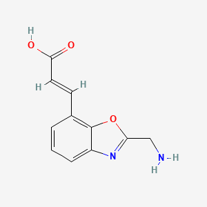 2-(Aminomethyl)benzo[d]oxazole-7-acrylic acid