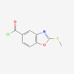 2-(Methylthio)benzo[d]oxazole-5-carbonyl chloride