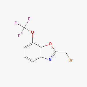 molecular formula C9H5BrF3NO2 B12874071 2-(Bromomethyl)-7-(trifluoromethoxy)benzo[d]oxazole 