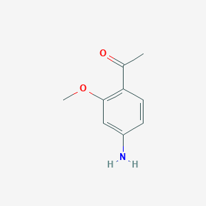 molecular formula C9H11NO2 B1287408 1-(4-氨基-2-甲氧基苯基)乙酮 CAS No. 60207-18-3