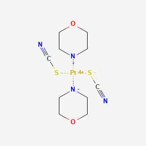 molecular formula C10H16N4O2PtS2 B12874081 cis-{Platinum(morpholine)(thiocyanate)2} 