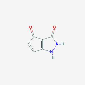 molecular formula C6H4N2O2 B12874147 1,2-Dihydrocyclopenta[c]pyrazole-3,4-dione CAS No. 853657-85-9