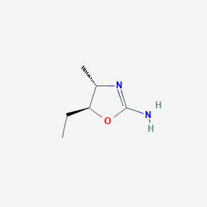 molecular formula C6H12N2O B12874198 (4S,5S)-5-Ethyl-4-methyl-4,5-dihydrooxazol-2-amine 