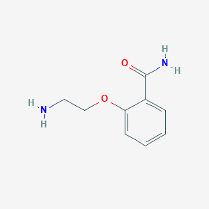 molecular formula C9H12N2O2 B1287420 2-(2-氨基乙氧基)苯甲酰胺 CAS No. 58932-30-2