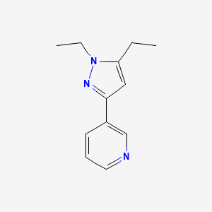 3-(1,5-Diethyl-1H-pyrazol-3-yl)pyridine