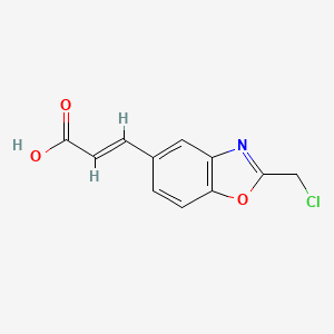 2-(Chloromethyl)benzo[d]oxazole-5-acrylic acid