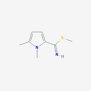 Methyl 1,5-dimethyl-1H-pyrrole-2-carbimidothioate