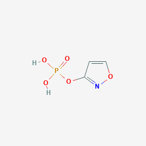 molecular formula C3H4NO5P B12874289 Isoxazol-3-yl dihydrogen phosphate 