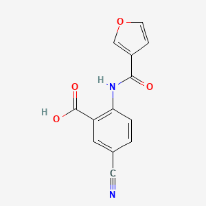 5-Cyano-2-(3-furoylamino)benzoic acid