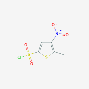 molecular formula C5H4ClNO4S2 B1287431 5-Methyl-4-nitrothiophene-2-sulfonyl chloride CAS No. 61714-77-0