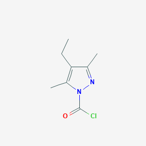 4-Ethyl-3,5-dimethyl-1H-pyrazole-1-carbonyl chloride