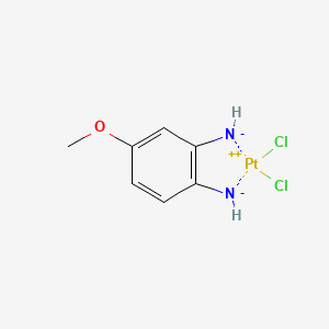 molecular formula C7H8Cl2N2OPt B12874325 Dichloro(4-methoxy-1,2-benzenediamine)platinum 