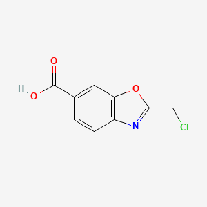 2-(Chloromethyl)benzo[d]oxazole-6-carboxylic acid