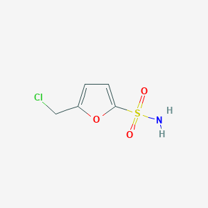 molecular formula C5H6ClNO3S B12874402 5-(Chloromethyl)furan-2-sulfonamide 