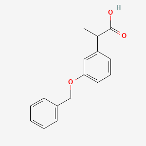 molecular formula C16H16O3 B1287441 2-(3-苄氧基苯基)丙酸 CAS No. 56911-49-0
