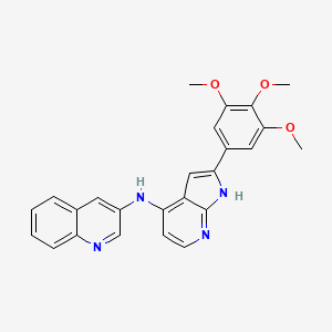 N-(2-(3,4,5-Trimethoxyphenyl)-1H-pyrrolo[2,3-b]pyridin-4-yl)quinolin-3-amine