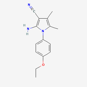 2-Amino-1-(4-ethoxyphenyl)-4,5-dimethyl-1H-pyrrole-3-carbonitrile