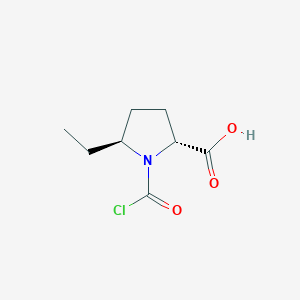 (2R,5S)-1-(Chlorocarbonyl)-5-ethylpyrrolidine-2-carboxylic acid