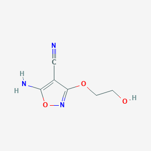 5-Amino-3-(2-hydroxyethoxy)isoxazole-4-carbonitrile