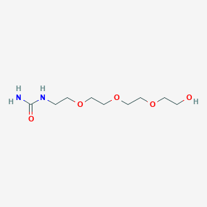 molecular formula C9H20N2O5 B12874492 N-(2-{2-[2-(2-Hydroxyethoxy)ethoxy]ethoxy}ethyl)urea CAS No. 61170-51-2