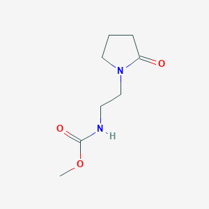 molecular formula C8H14N2O3 B12874511 Methyl (2-(2-oxopyrrolidin-1-yl)ethyl)carbamate 