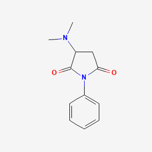 2,5-Pyrrolidinedione, 3-(dimethylamino)-1-phenyl-