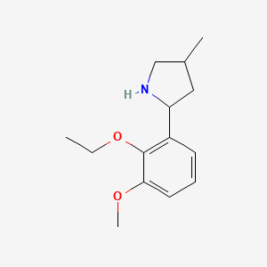 2-(2-Ethoxy-3-methoxyphenyl)-4-methylpyrrolidine