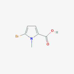 molecular formula C6H6BrNO2 B1287454 5-溴-1-甲基-1H-吡咯-2-羧酸 CAS No. 865186-82-9