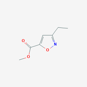 molecular formula C7H9NO3 B12874547 Methyl 3-ethylisoxazole-5-carboxylate 