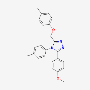 4H-1,2,4-Triazole, 3-(4-methoxyphenyl)-5-((4-methylphenoxy)methyl)-4-(4-methylphenyl)-