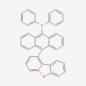 molecular formula C38H25OP B12874578 (10-(Dibenzo[b,d]furan-1-yl)anthracen-9-yl)diphenylphosphine 