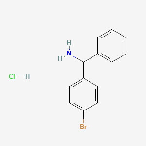 molecular formula C13H13BrClN B1287458 (4-溴苯基)(苯基)甲胺盐酸盐 CAS No. 5267-43-6