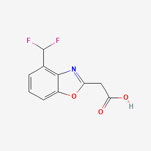 2-(4-(Difluoromethyl)benzo[d]oxazol-2-yl)acetic acid