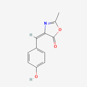 molecular formula C11H9NO3 B12874624 4-(4-Hydroxybenzylidene)-2-methyloxazol-5(4H)-one 