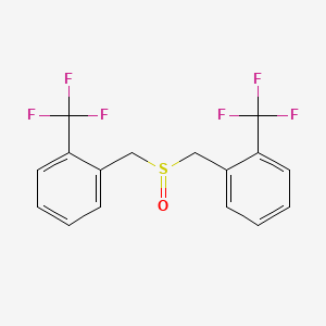 molecular formula C16H12F6OS B12874643 2-(Trifluoromethyl)phenylmethylsulfoxide 