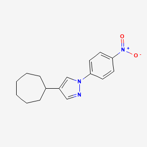 4-Cycloheptyl-1-(4-nitrophenyl)-1H-pyrazole