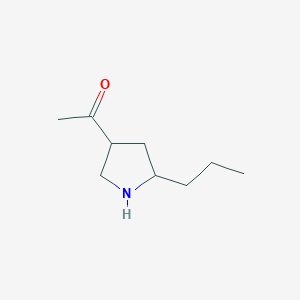 1-(5-Propylpyrrolidin-3-yl)ethanone