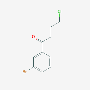 B1287466 1-(3-Bromophenyl)-4-chloro-1-oxobutane CAS No. 494863-34-2