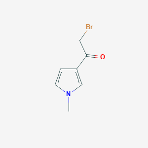 molecular formula C7H8BrNO B12874668 2-Bromo-1-(1-methyl-1H-pyrrol-3-yl)ethanone CAS No. 220270-63-3