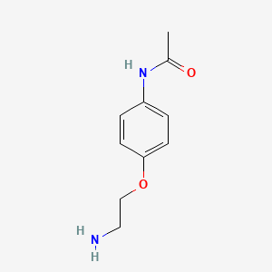 molecular formula C10H14N2O2 B1287467 N-[4-(2-aminoethoxy)phenyl]acetamide 