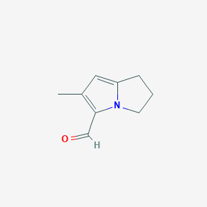 6-methyl-2,3-dihydro-1H-pyrrolizine-5-carbaldehyde