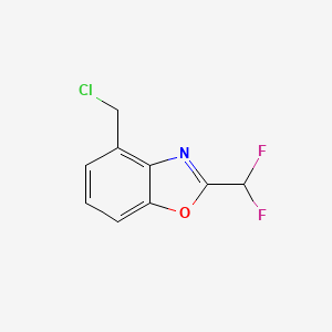 4-(Chloromethyl)-2-(difluoromethyl)benzo[d]oxazole