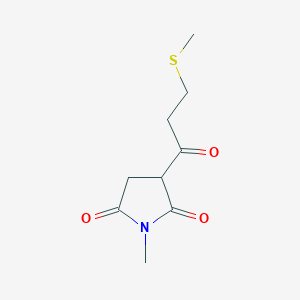 1-Methyl-3-(3-(methylthio)propanoyl)pyrrolidine-2,5-dione