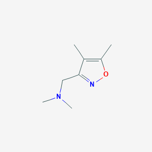 molecular formula C8H14N2O B12874701 1-(4,5-Dimethylisoxazol-3-yl)-N,N-dimethylmethanamine 